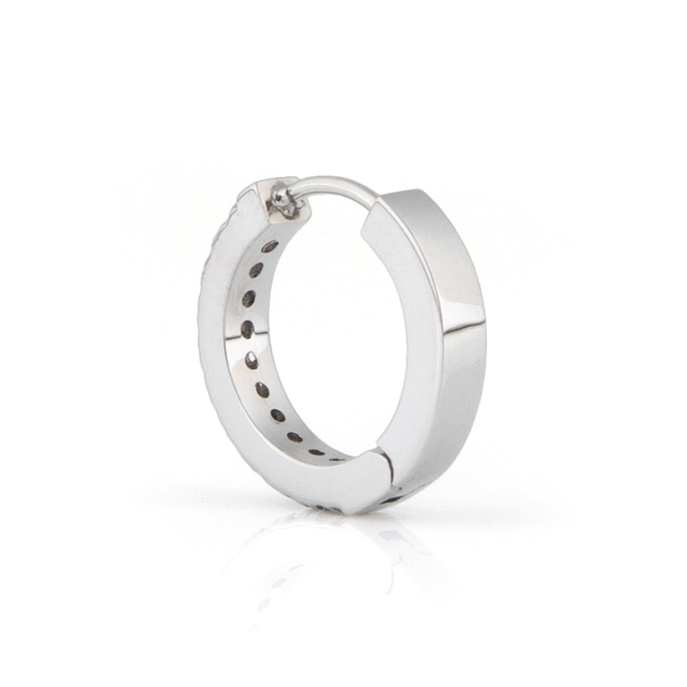 Stéelgenic グリッターフープピアス GLITTER|PSN9001