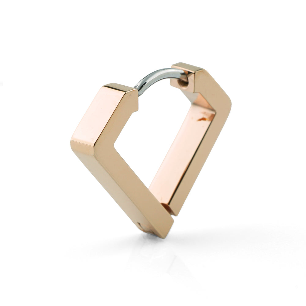 Stéelgenic ダイヤモンドシルエットピアス PIERCE COLLECTION|PSN9072