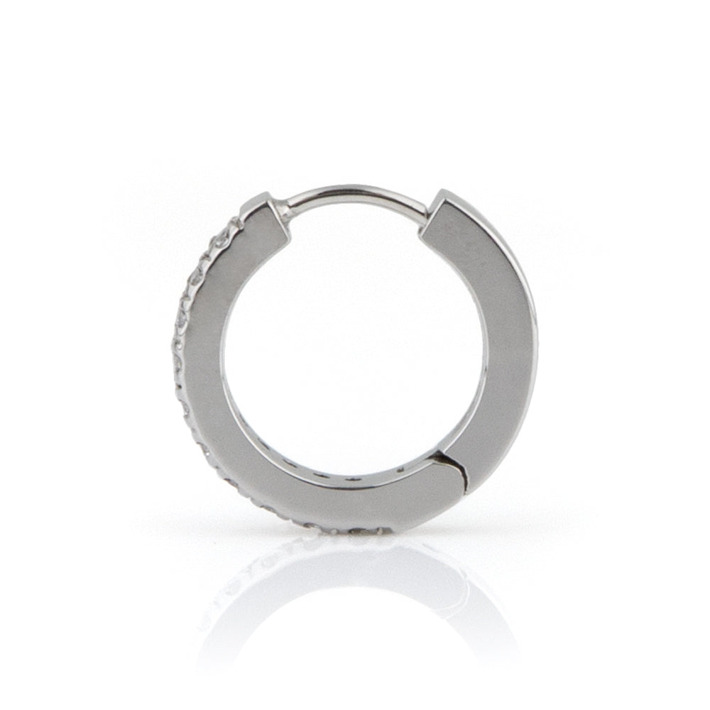 Stéelgenic グリッターフープピアス GLITTER|PSN9001