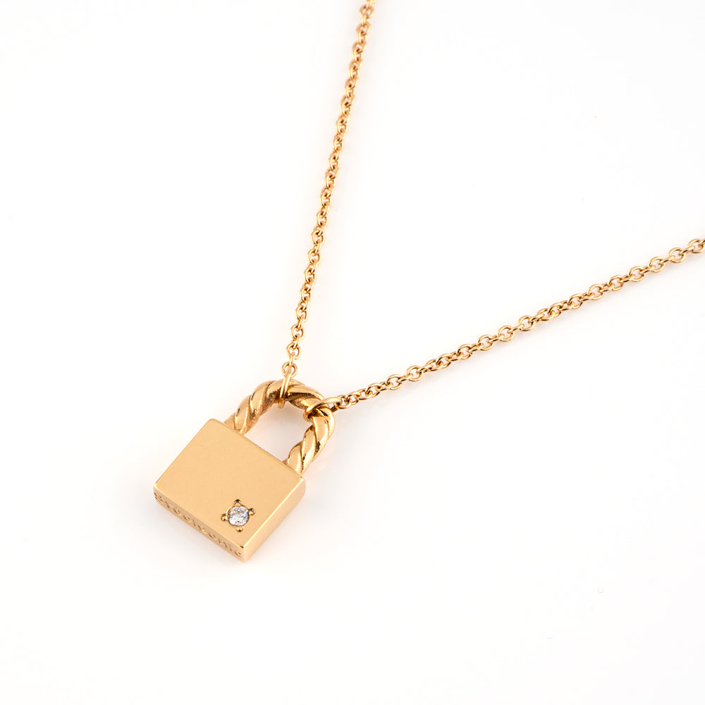 Stéelgenic パドロックネックレス PADLOCK|PEN9317|PEN9318