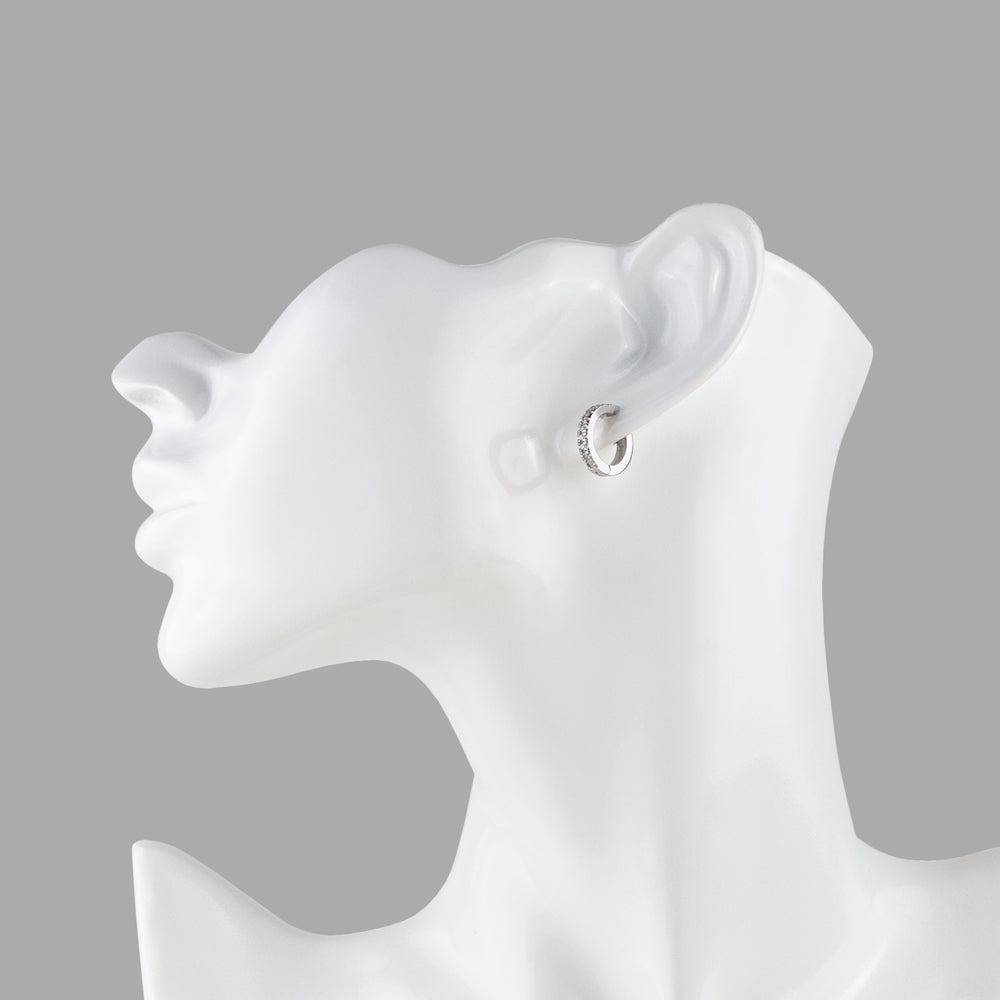 Stéelgenic グリッターフープピアス GLITTER|PSN9001