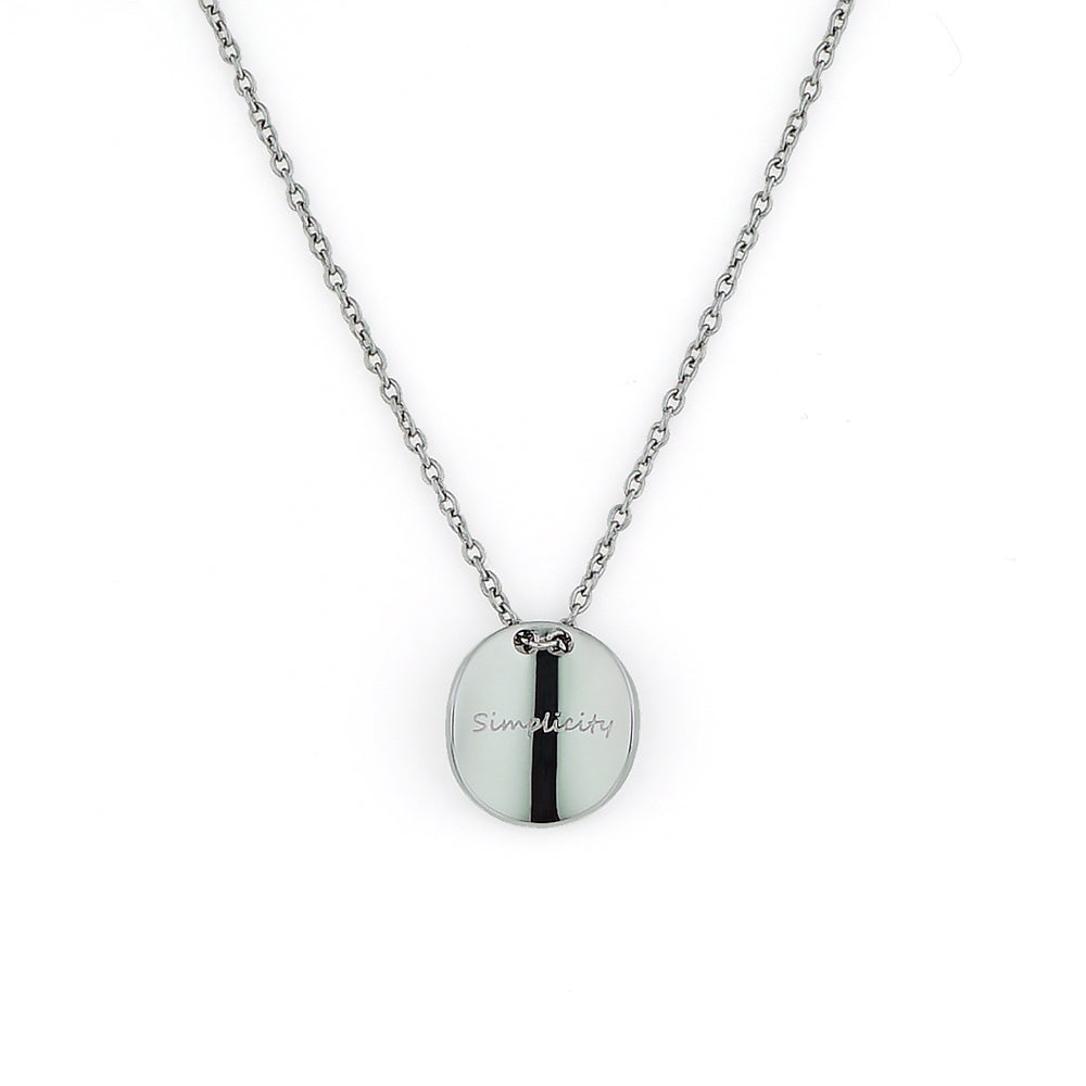 Stéelgenic カーブドコインネックレス DA VINCI|PEN9301