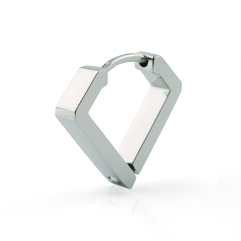 Stéelgenic ダイヤモンドシルエットピアス PIERCE COLLECTION|PSN9072