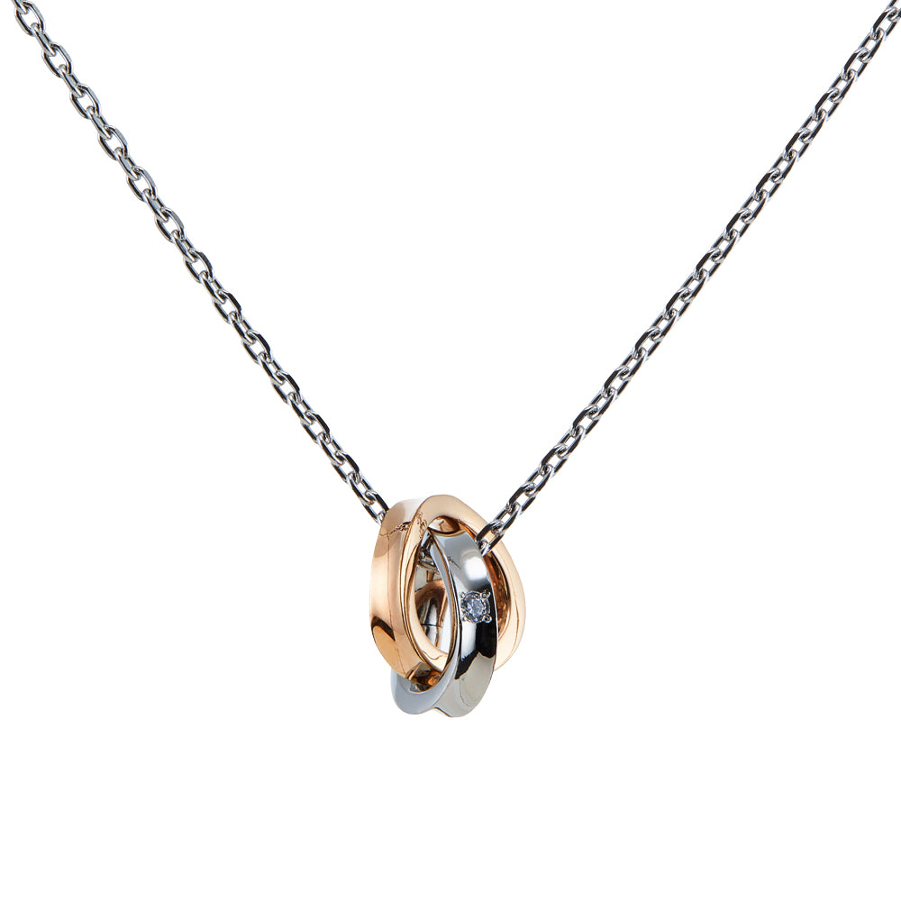 Stéelgenic デュオネックレス DUO|PEN9021 + SGN6001