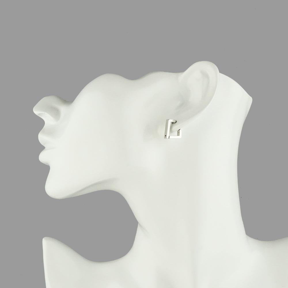 Stéelgenic ダイヤモンドシルエットピアス PIERCE COLLECTION|PSN9072