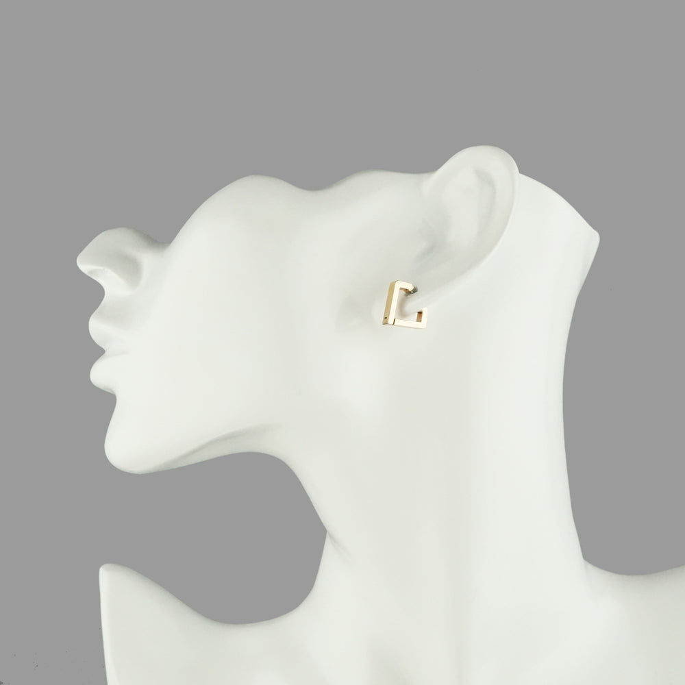 Stéelgenic ダイヤモンドシルエットピアス PIERCE COLLECTION|PSN9072