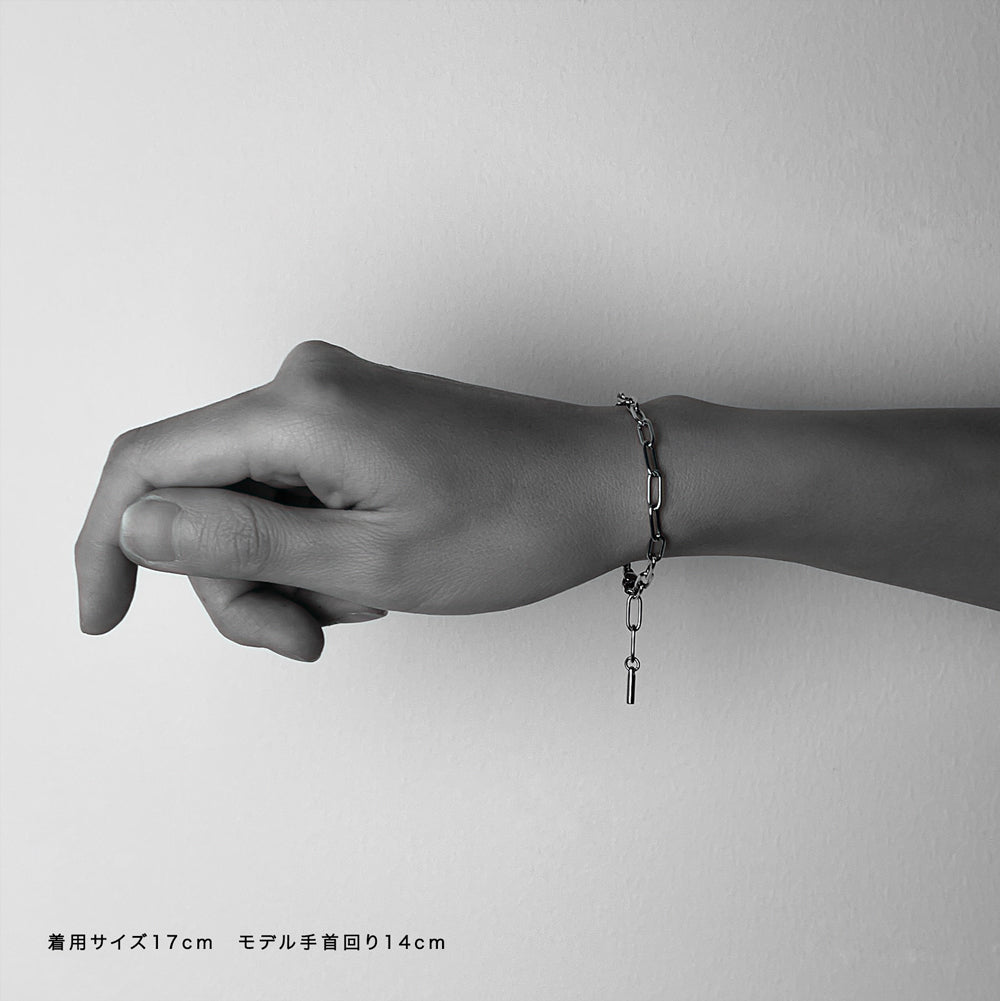 Stéelgenic ペーパークリップチェーンブレスレット PAPER CLIPS CHAIN|BRK6901