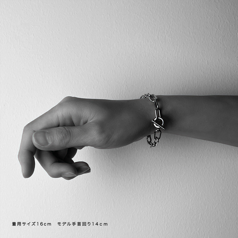 Stéelgenic ペーパークリップチェーンブレスレット PAPER CLIPS CHAIN|BRK6902