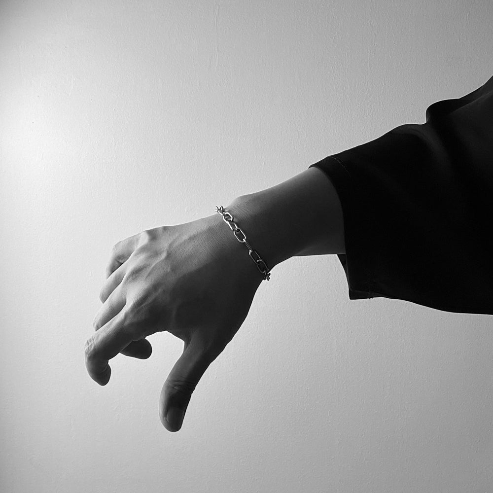 Stéelgenic ペーパークリップチェーンブレスレット PAPER CLIPS CHAIN|BRK6902