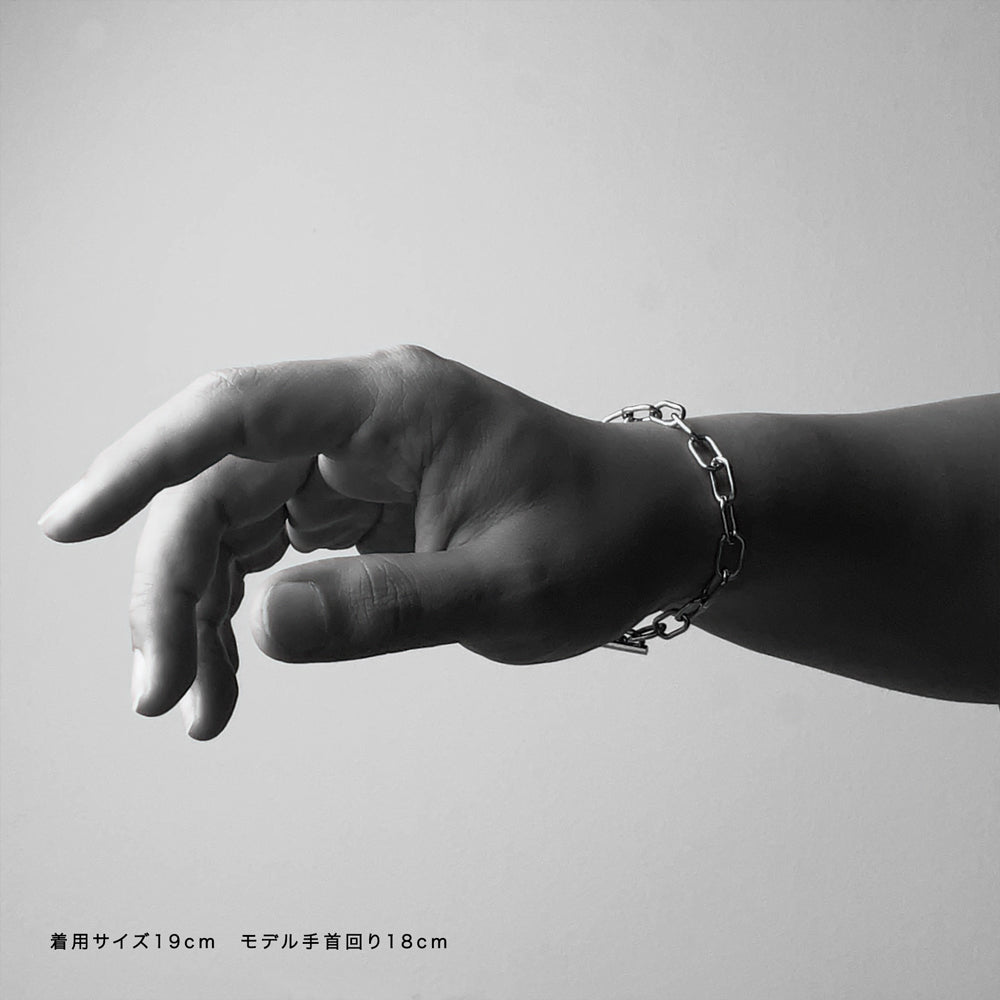 Stéelgenic ペーパークリップチェーンブレスレット PAPER CLIPS CHAIN|BRK6902