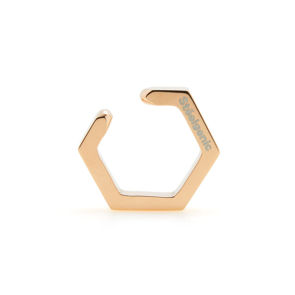 Stéelgenic Hexagon Ear Cuff SECTION｜ECN9002