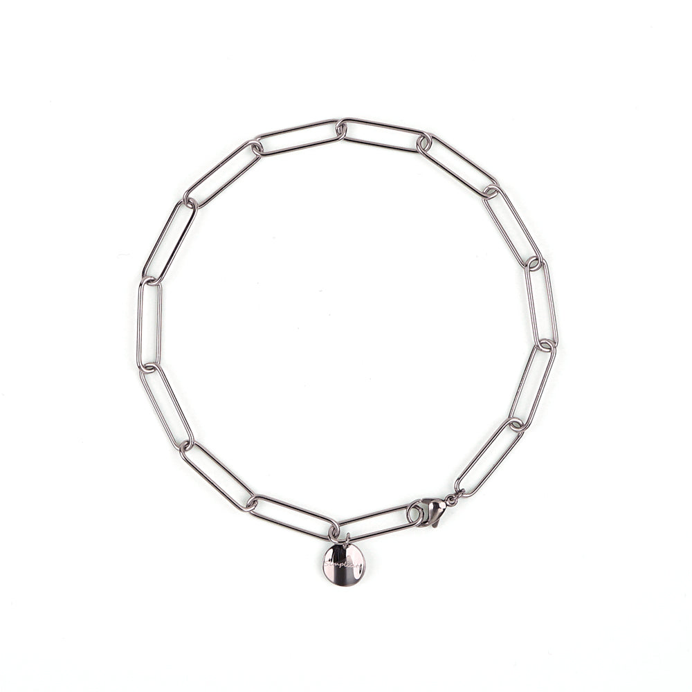 Stéelgenic Clip Chain Anklet DA VINCI｜ANN9131