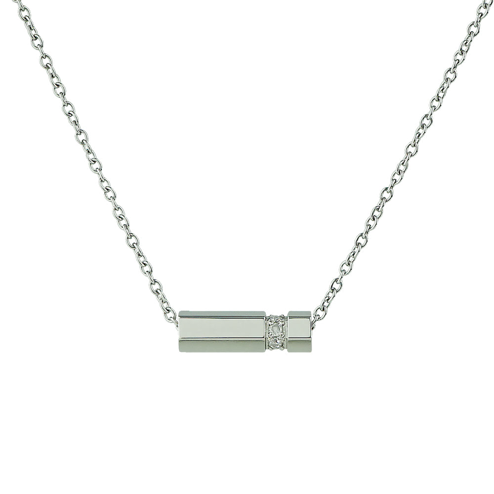 Stéelgenic Hexagon Bar Necklace SECTION｜PEN9062