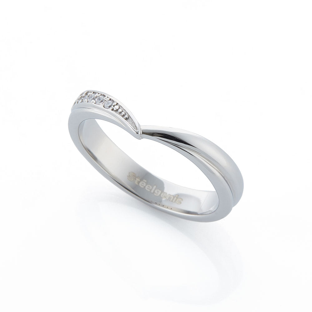 Stéelgenic Diamond Love Ring LUV｜RSN9326