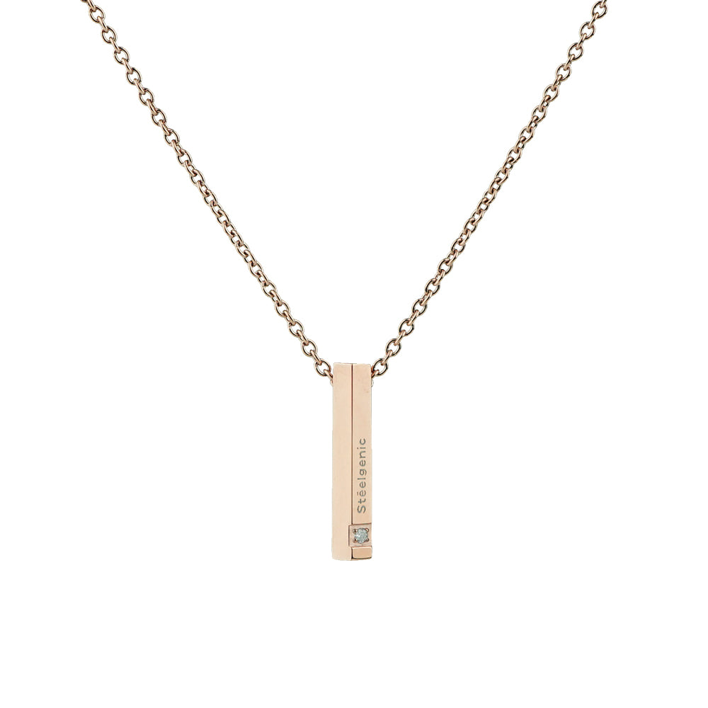 Stéelgenic Hexagon Bar Necklace SECTION｜PEN9064