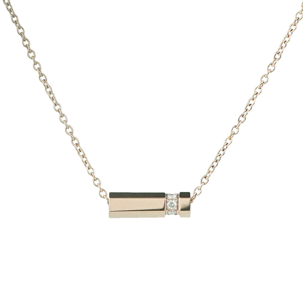 Stéelgenic Hexagon Bar Necklace SECTION｜PEN9062