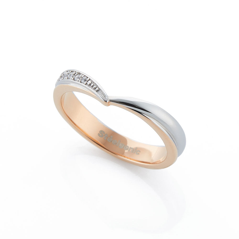 Stéelgenic Diamond Love Ring LUV｜RSN9326