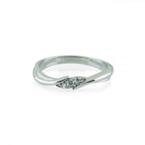 Stéelgenic diamond pave ring HUG｜RSN9302