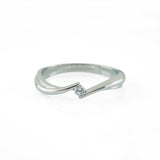 Stéelgenic Diamond Solitaire Ring HUG｜RSN9303