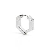 Stéelgenic Hexagon Hoop Earrings SECTION｜PSN9122
