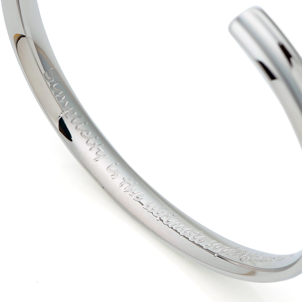 Stéelgenic Curved Bangle DA VINCI｜BRN9133