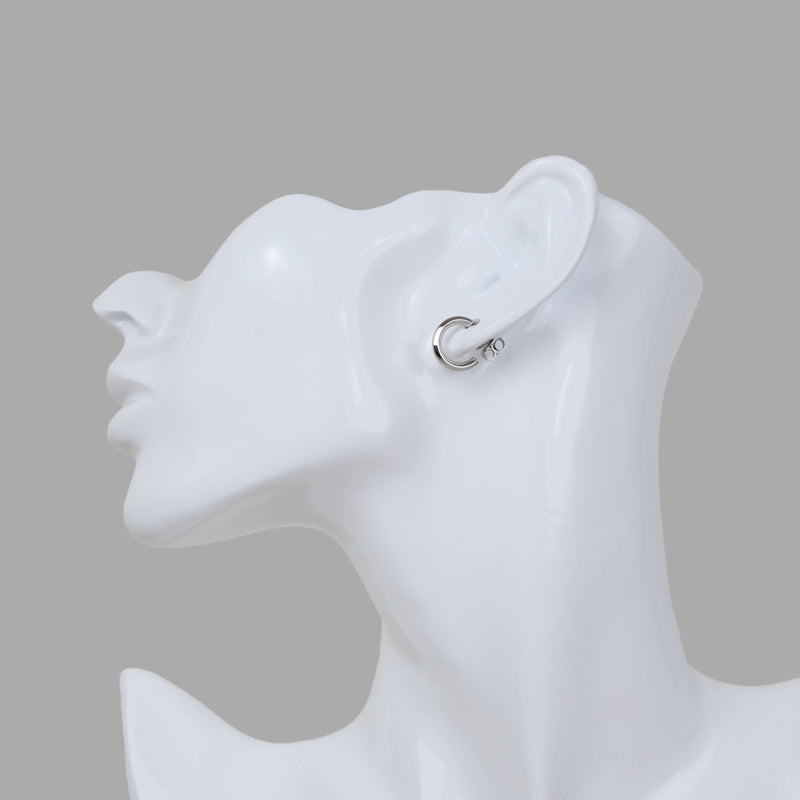 Stéelgenic Hexagon Hoop Earrings SECTION｜PSN9123