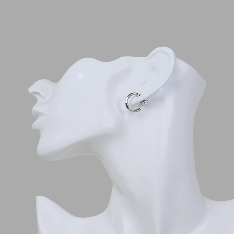 Stéelgenic Hexagon Hoop Earrings SECTION｜PSN9124