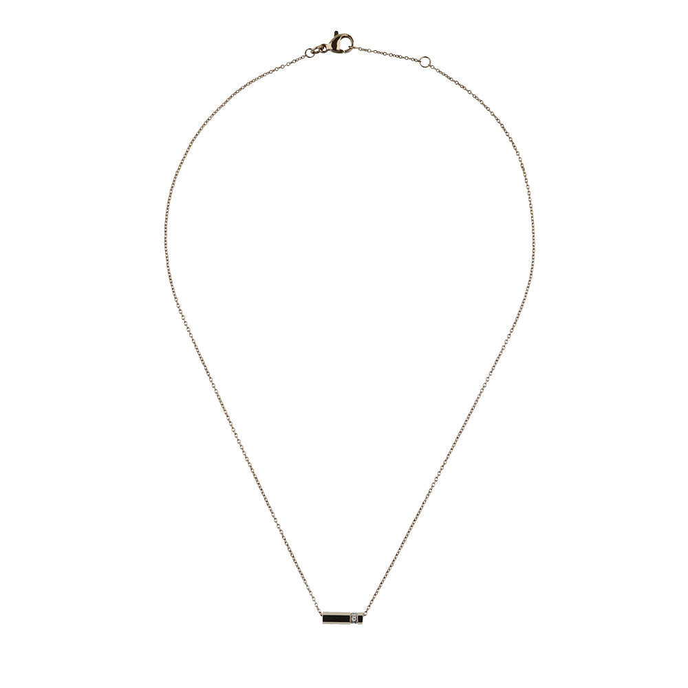 Stéelgenic Hexagon Bar Necklace SECTION｜PEN9062