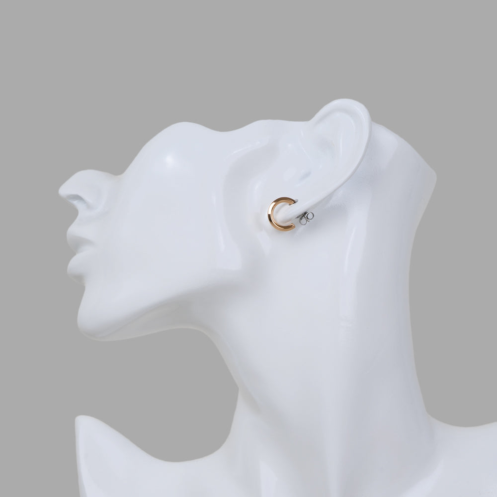 Stéelgenic Hexagon Hoop Earrings SECTION｜PSN9123