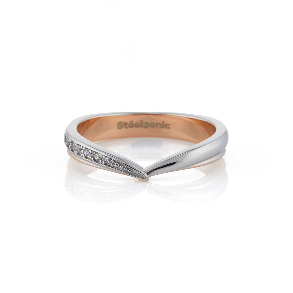 Stéelgenic Diamond Love Ring LUV｜RSN9326