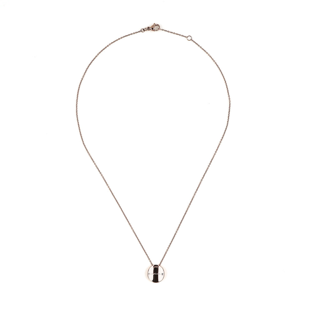 Stéelgenic Curved Coin Necklace DA VINCI｜PEN9302